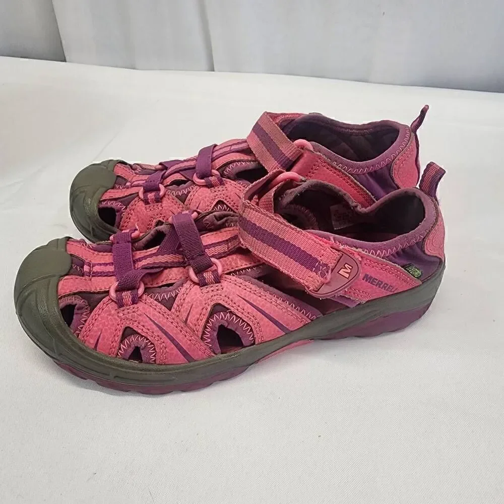 MERRELL Little Girls Pink Hydro Sport Sandals Size 3